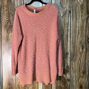 Zenana Premium Plus size popcorn sweater.